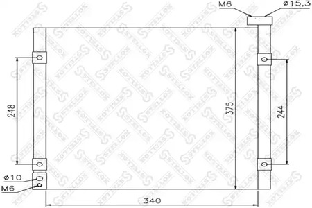 Конденсатор кондиционера STELLOX 10-45095-SX
