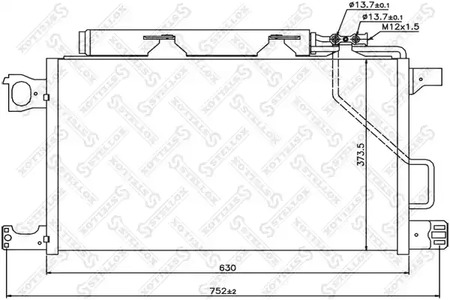 Конденсатор кондиционера STELLOX 10-45125-SX