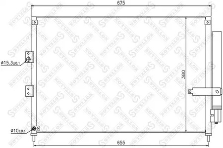 Конденсатор кондиционера STELLOX 10-45172-SX