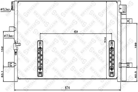 Конденсатор кондиционера STELLOX 10-45181-SX