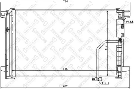 Радиатор кондиционера STELLOX 10-45190-SX