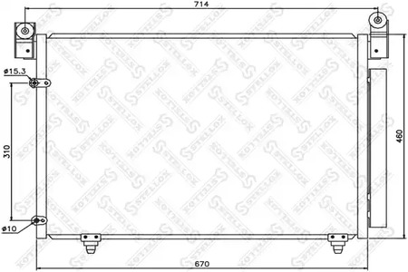 Радиатор кондиционера STELLOX 10-45192-SX