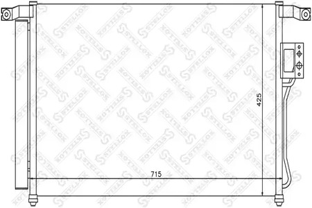 Конденсатор кондиционера STELLOX 10-45203-SX