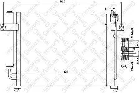 Конденсатор кондиционера STELLOX 10-45358-SX