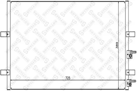 Конденсатор кондиционера STELLOX 10-45563-SX
