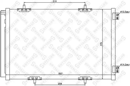 Конденсатор кондиционера STELLOX 10-45632-SX