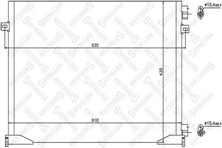 Конденсатор кондиционера STELLOX 10-45635-SX