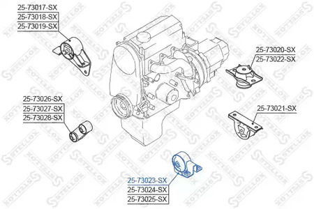 Опора двигателя STELLOX 25-73023-SX