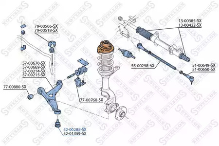 Опора шаровая STELLOX 52-00285-SX