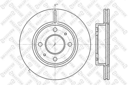 Тормозной диск STELLOX 6020-2232V-SX