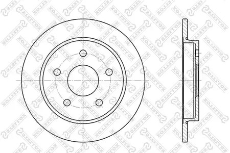 Тормозной диск STELLOX 6020-2522-SX