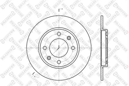 Тормозной диск STELLOX 6020-9947-SX