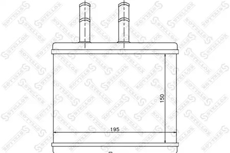 Теплообменник отопления салона STELLOX 82-05014-SX