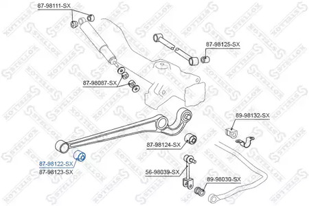 Подвеска рычага независимой подвески колеса STELLOX 87-98122-SX