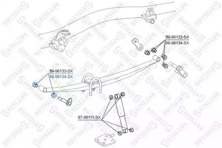 Амортизатор подвески STELLOX 89-98134-SX