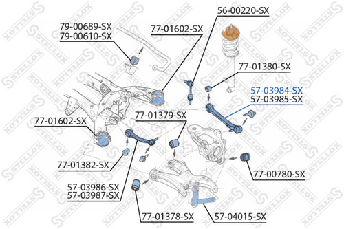 Рычаг подвески STELLOX 57-03984-SX