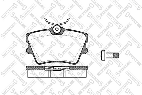 602 000-sx колодки дисковые задние STELLOX 602 000-SX