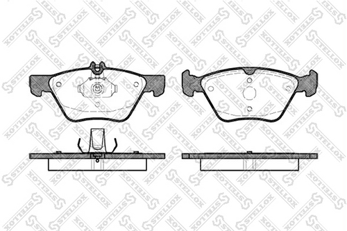 621 000-sx колодки дисковые передние STELLOX 621 000-SX
