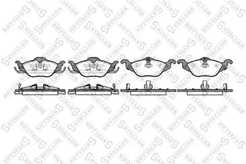 695 002-sx колодки дисковые передние STELLOX 695 002-SX