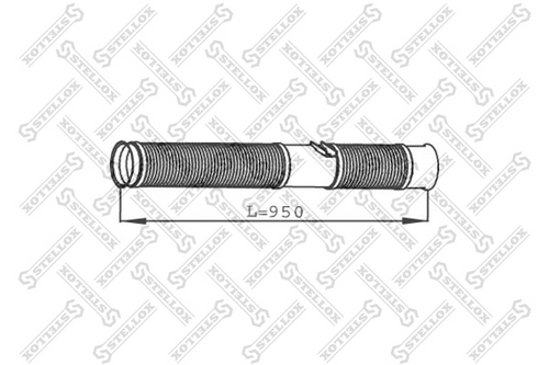 82-01654-sx сетка глушителя передняя l950 d114 STELLOX 82-01654-SX