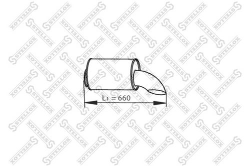 82-03771-sx труба глушителя выхлопная STELLOX 82-03771-SX