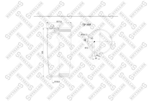 84-00144-sx пневмоподушка без стак. STELLOX 84-00144-SX