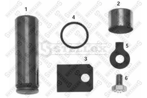 Пальцевой комплект тормозных колодок STELLOX 85-10806-SX