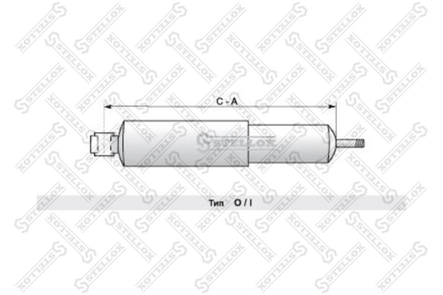 Амортизатор подвески STELLOX 87-04828-SX