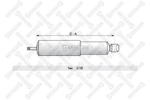 Амортизатор подвески передний STELLOX 87-05029-SX