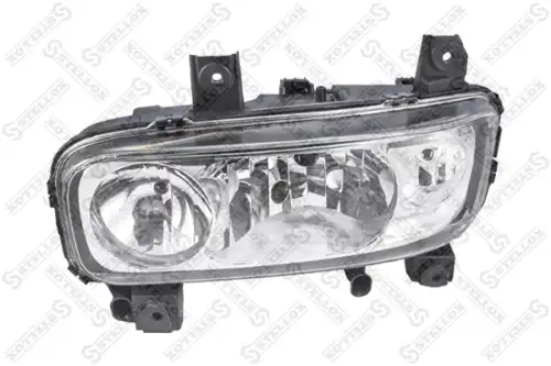 87-33077-sx фара левая стекло рифленое h4/h1 коррект. ручн. с противотум. STELLOX 87-33077-SX