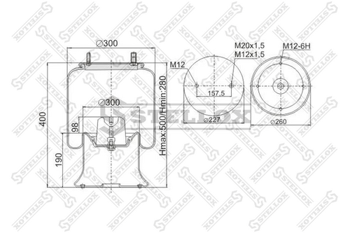 Кожух пневматической рессоры