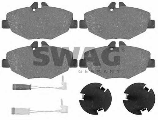 Колодки тормозные дисковые SWAG 10916452