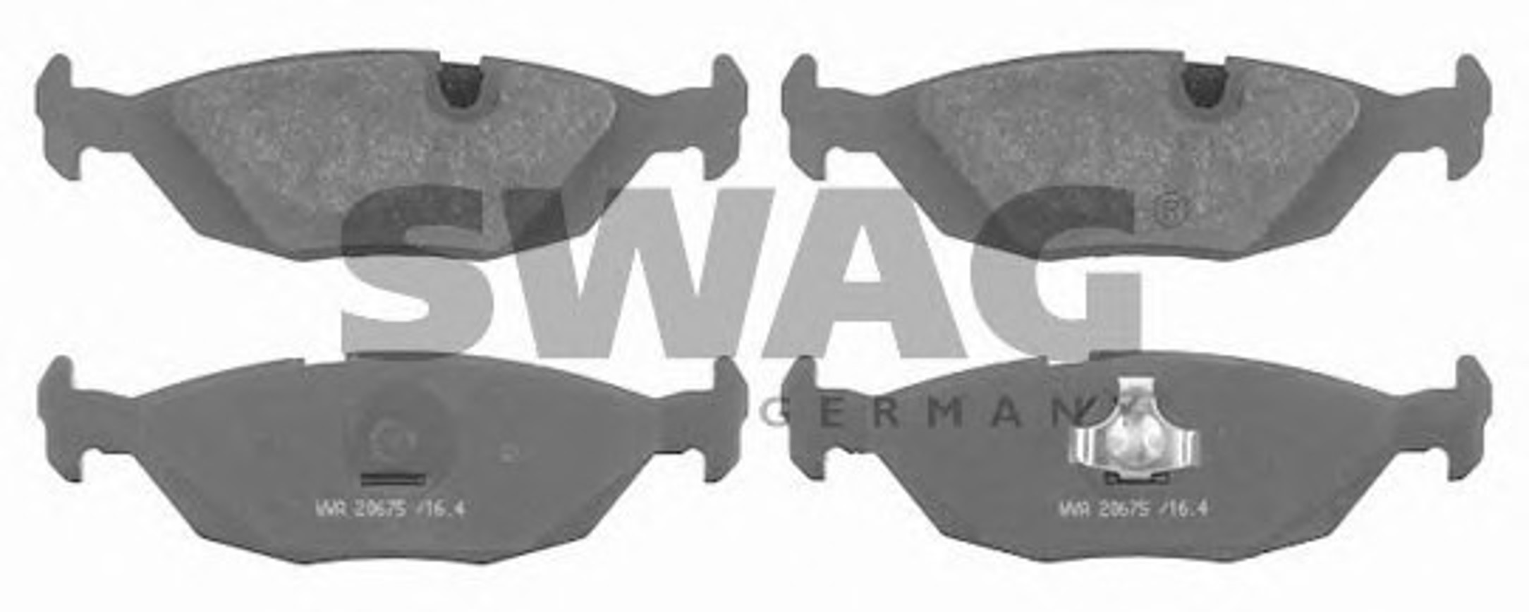 Комплект тормозных колодок дисковый тормоз SWAG 20916141