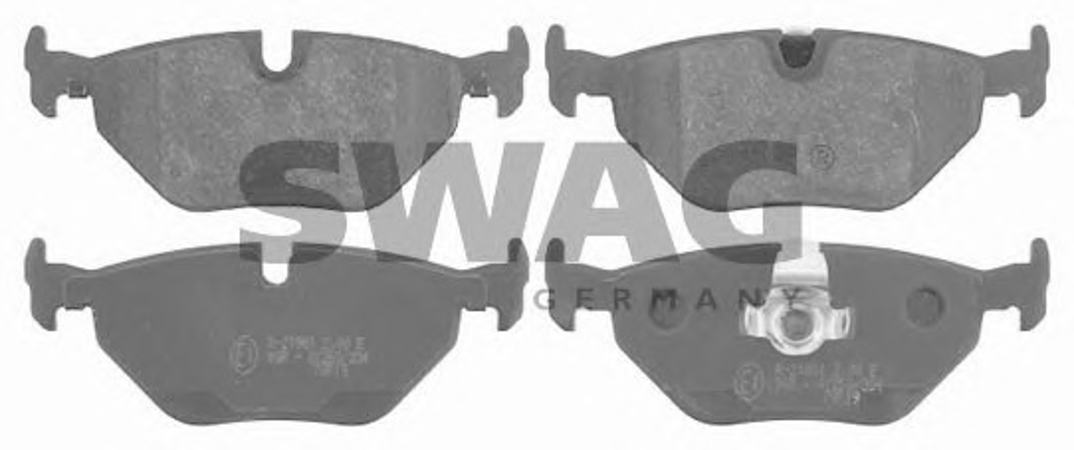 Комплект тормозных колодок дисковый тормоз SWAG 20916190