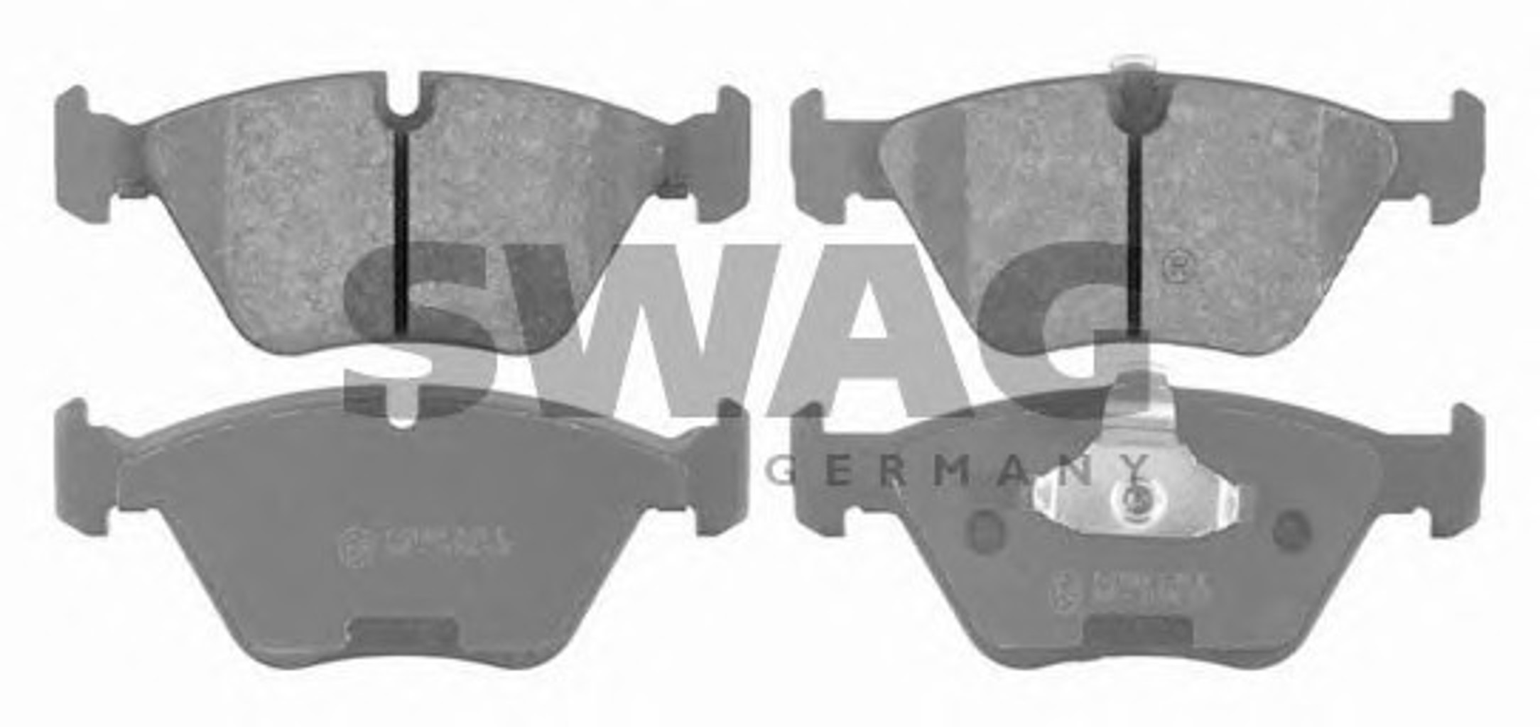 Комплект тормозных колодок дисковый тормоз SWAG 20916349