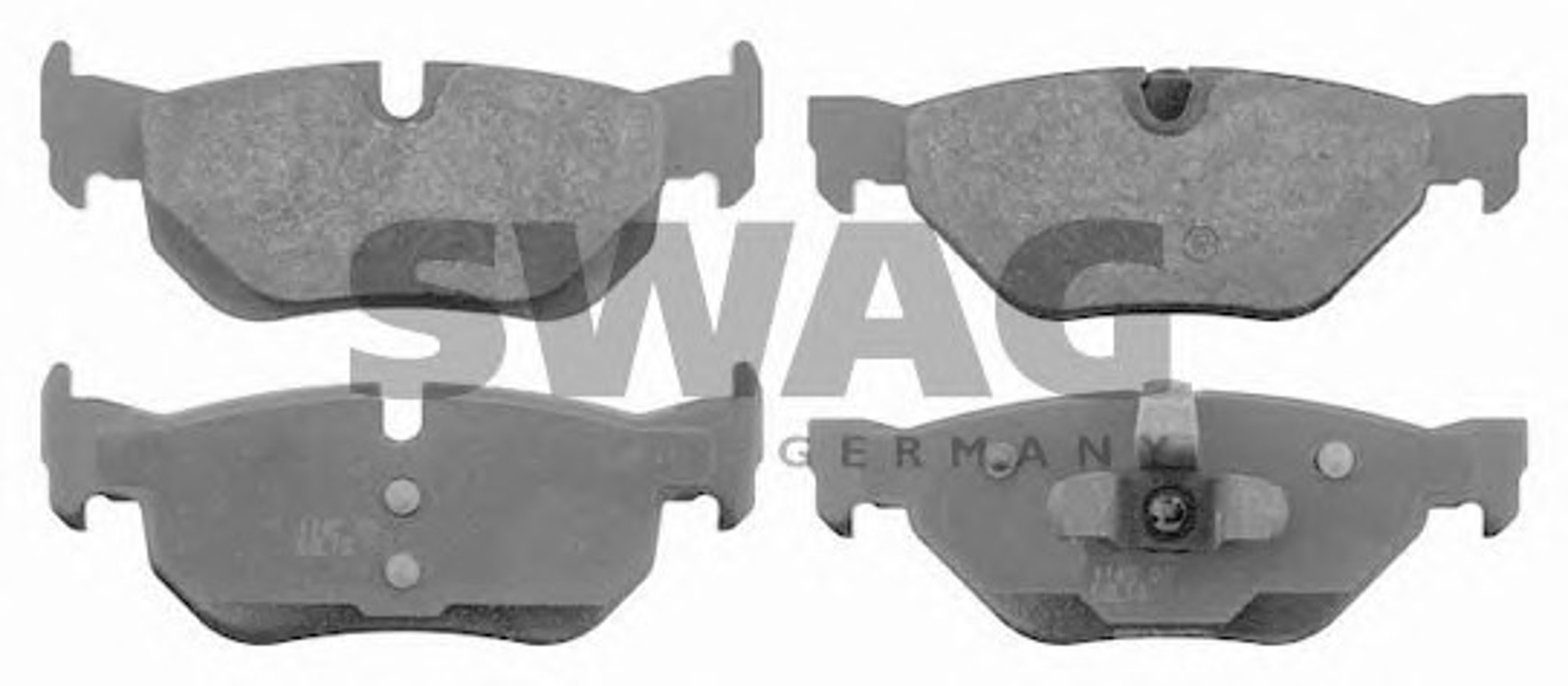 Комплект тормозных колодок дисковый тормоз SWAG 20916533
