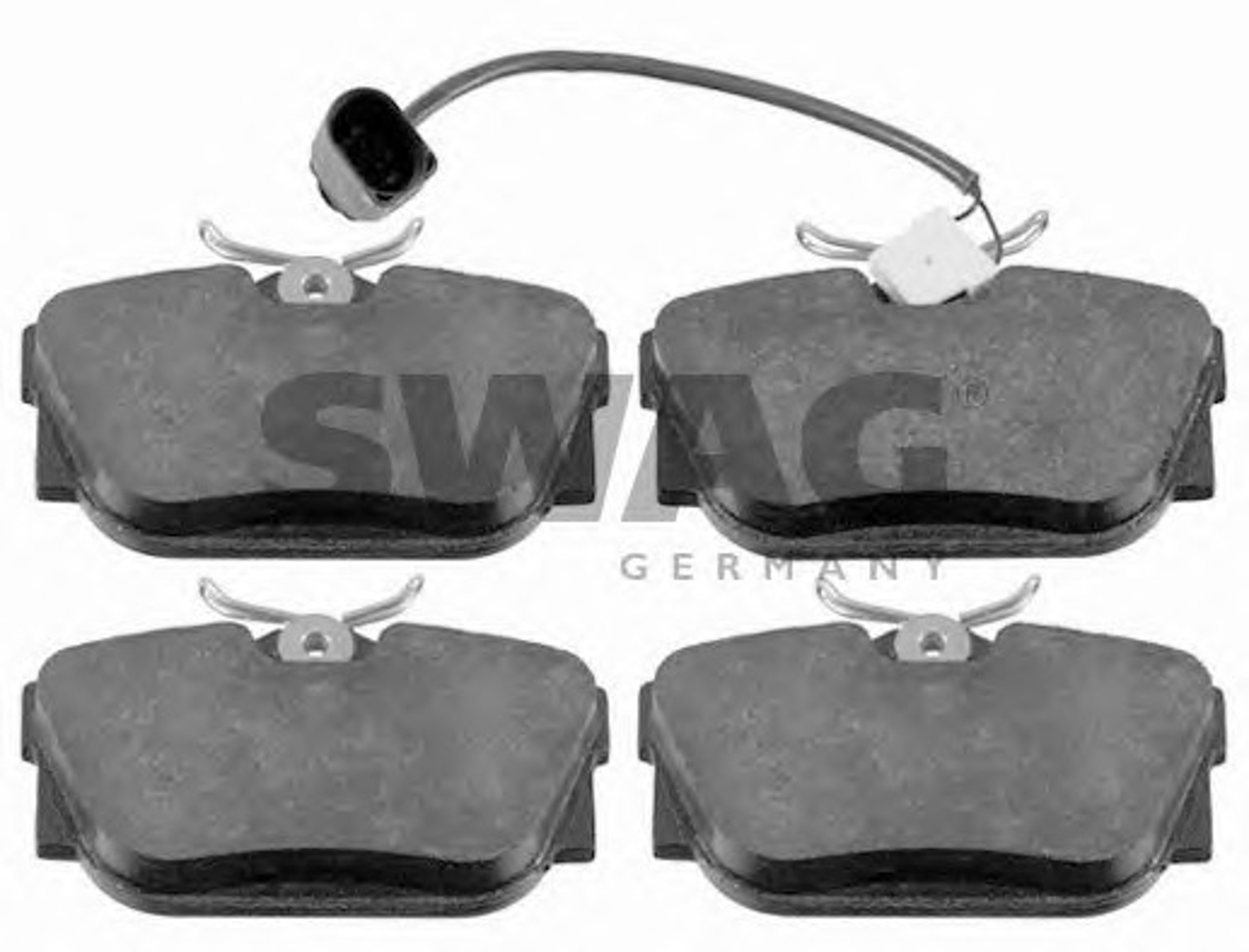 Комплект тормозных колодок дисковый тормоз SWAG 30916412
