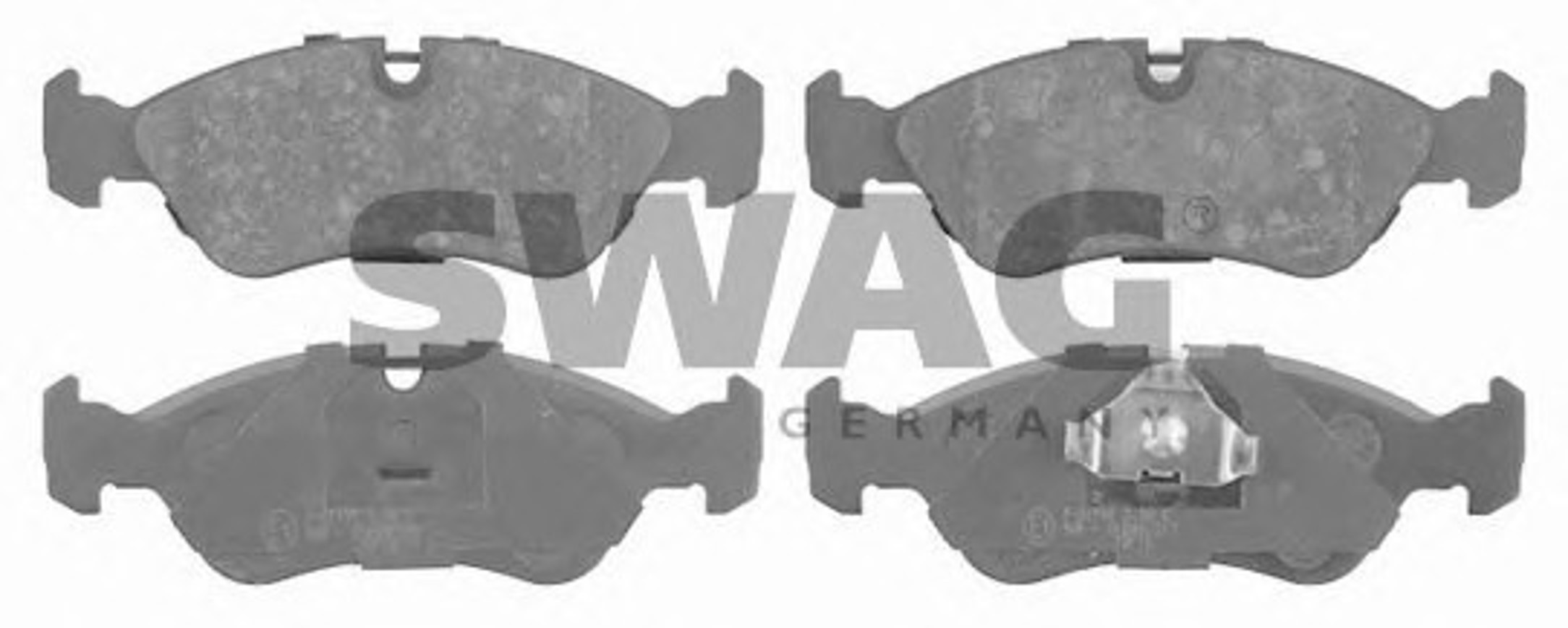 Комплект тормозных колодок дисковый тормоз SWAG 40916030