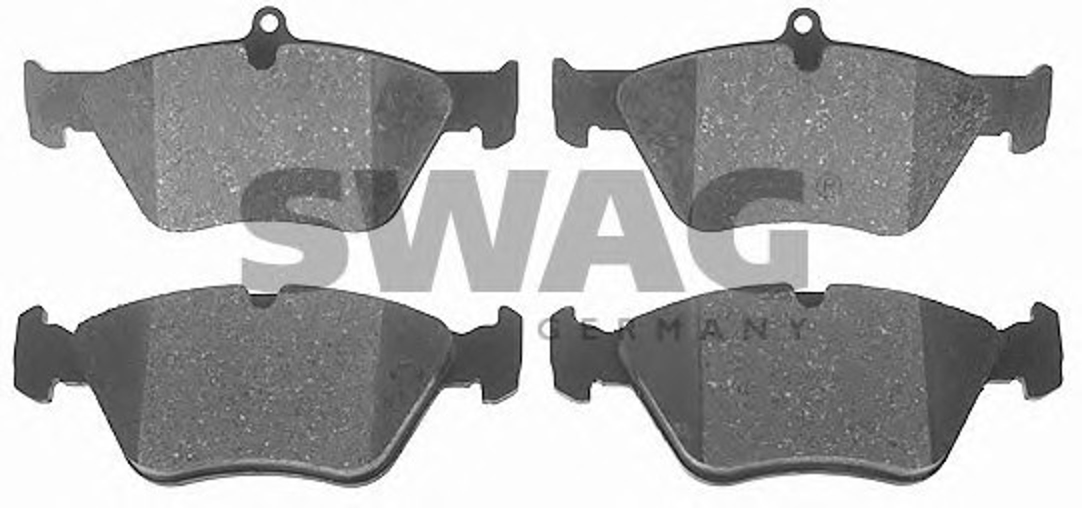 Комплект тормозных колодок дисковый тормоз SWAG 40916234