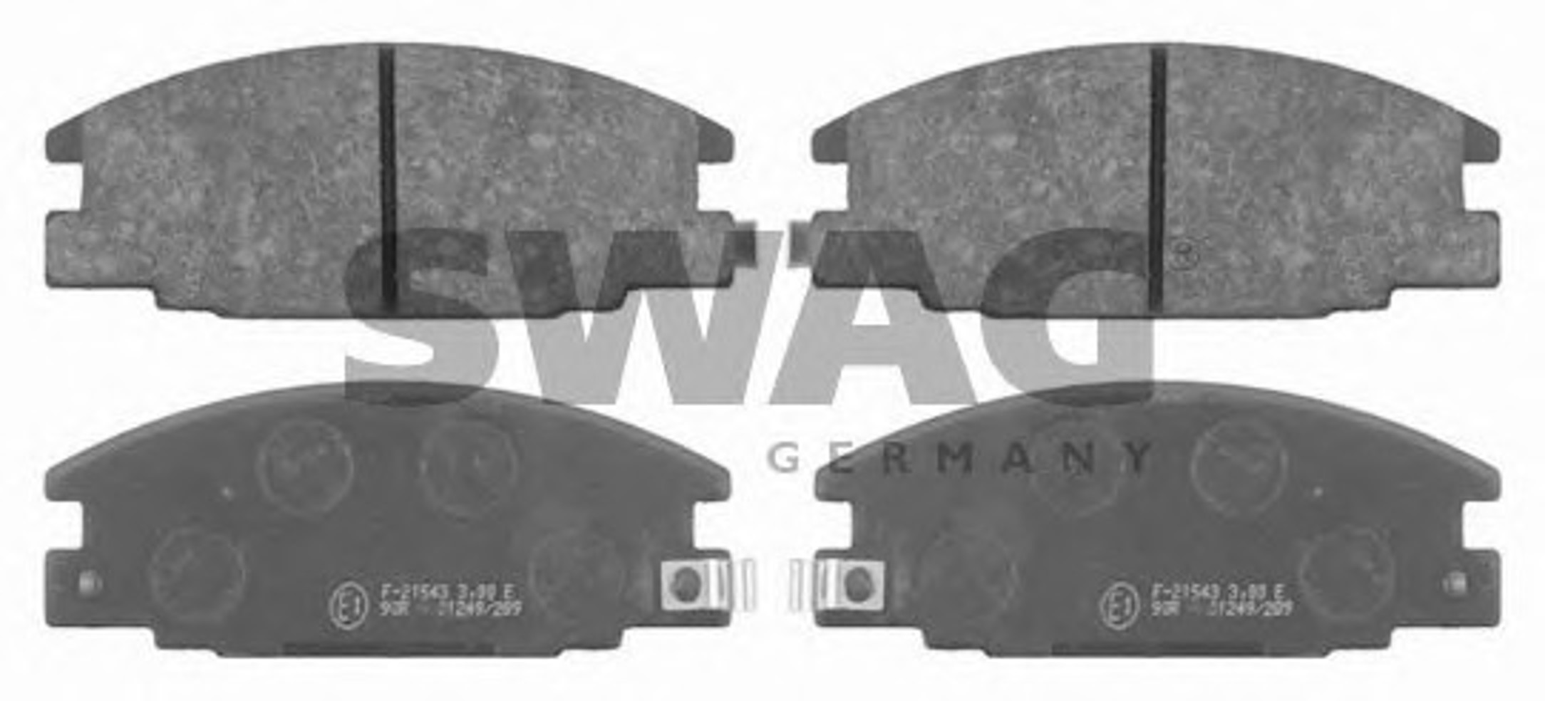 Комплект тормозных колодок дисковый тормоз SWAG 40916323