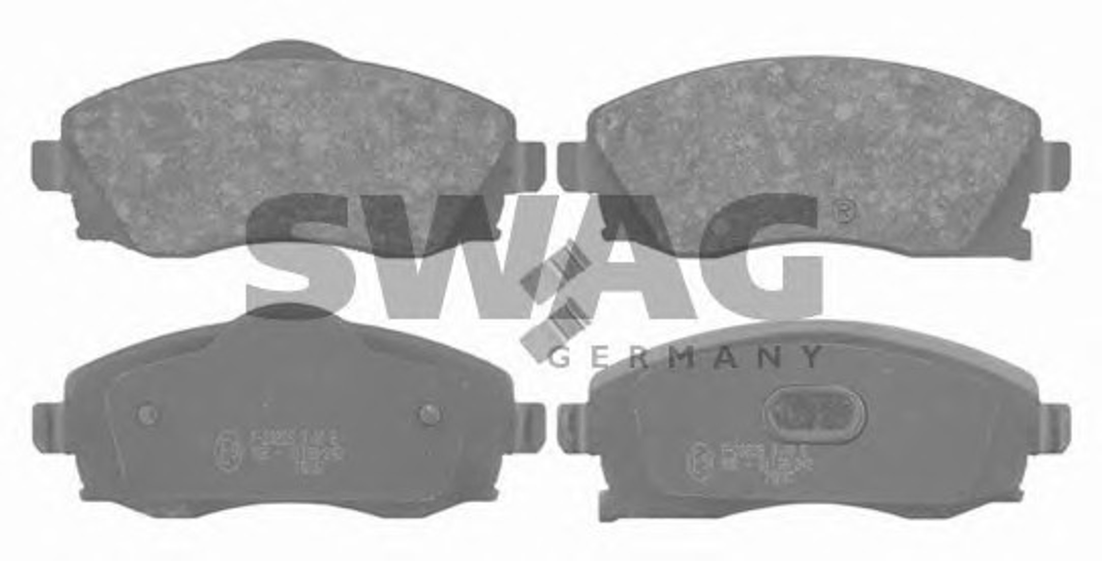 Комплект тормозных колодок дисковый тормоз SWAG 40916423