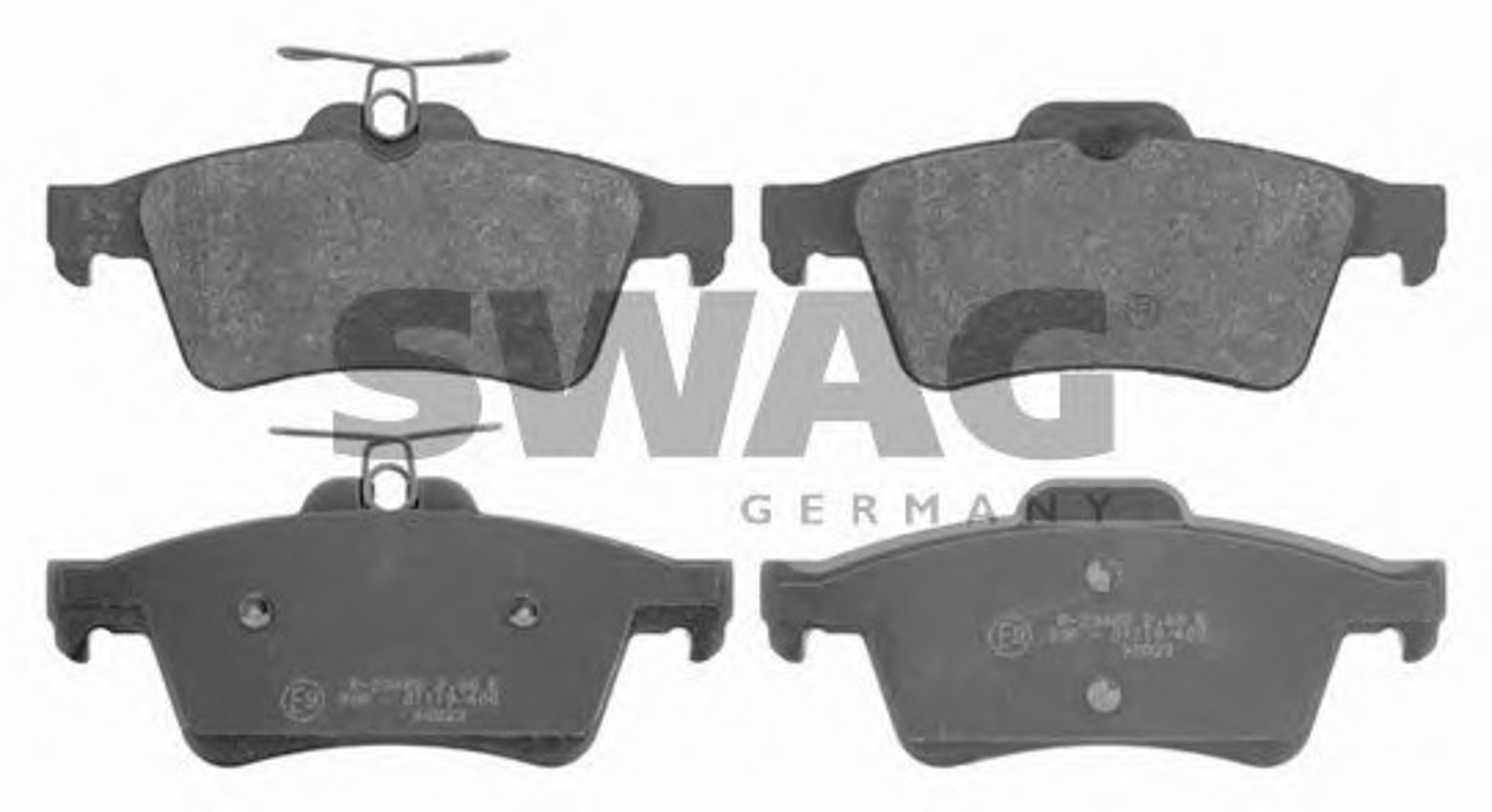 Комплект тормозных колодок дисковый тормоз SWAG 40916744