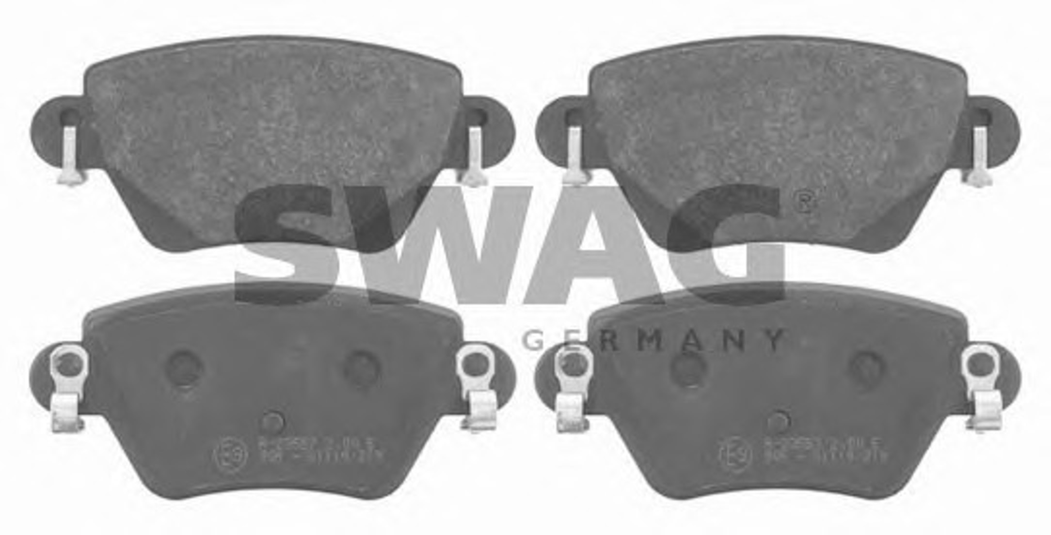 Комплект тормозных колодок дисковый тормоз SWAG 50916426