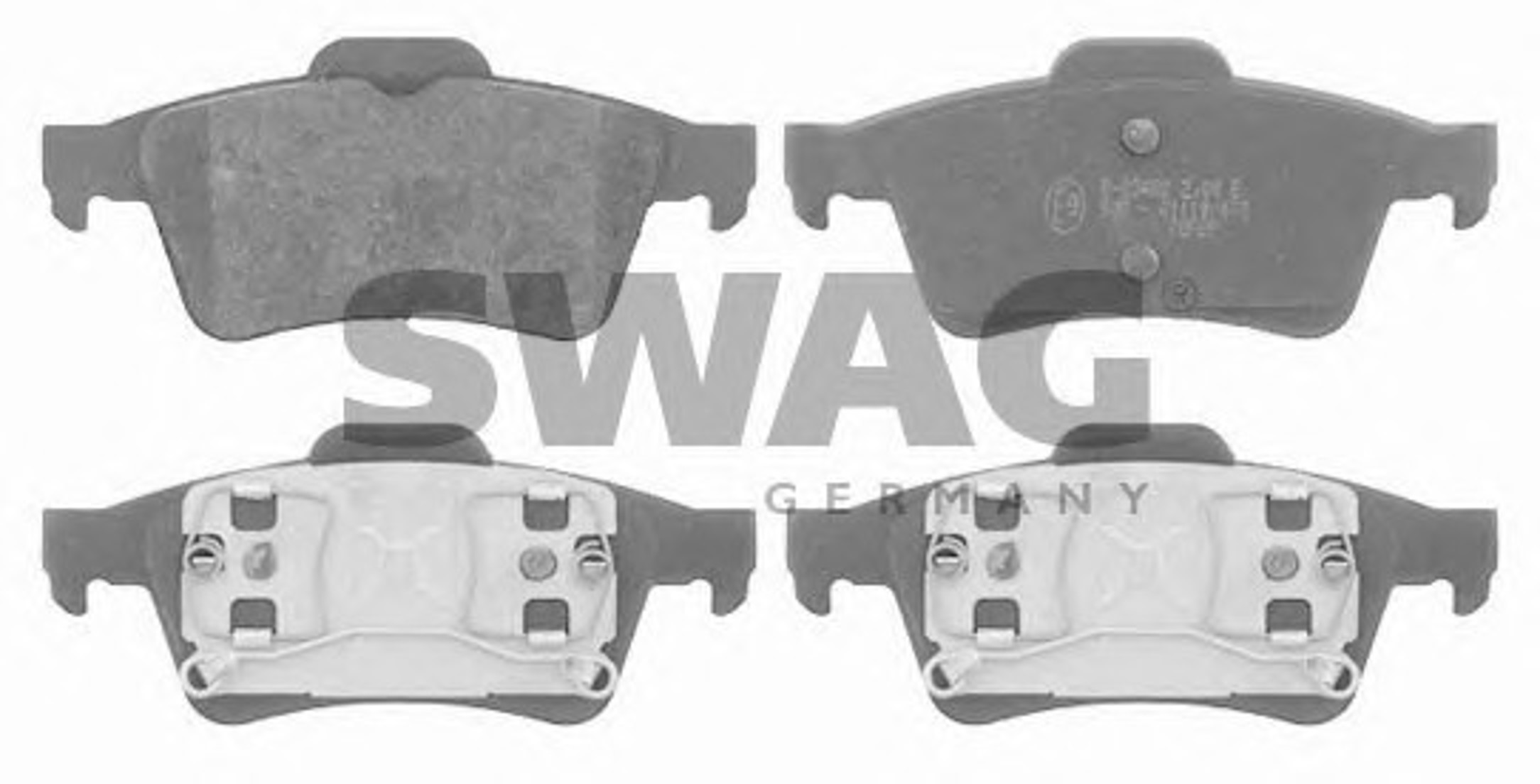 Комплект тормозных колодок дисковый тормоз SWAG 60916428