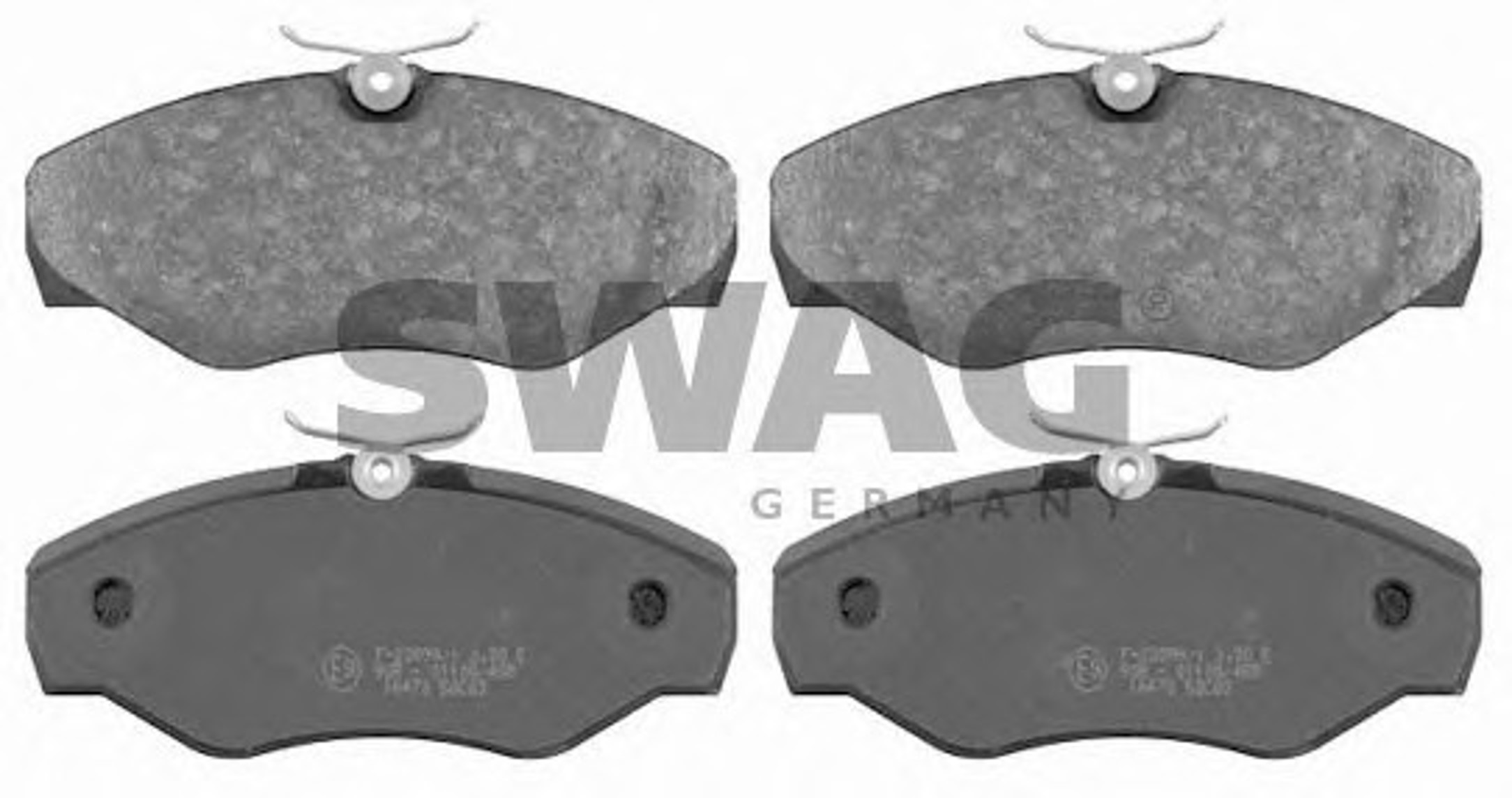 Комплект тормозных колодок дисковый тормоз SWAG 60916473