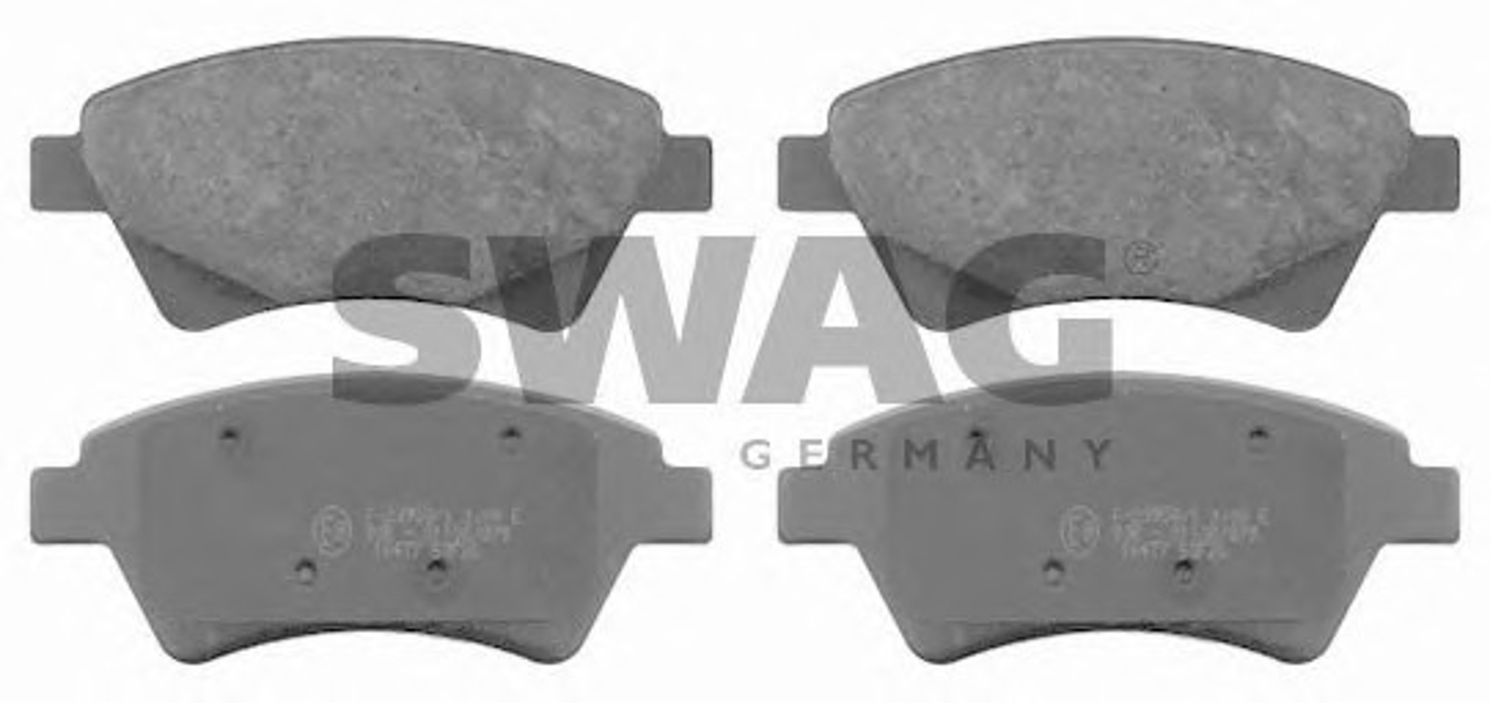 Комплект тормозных колодок дисковый тормоз SWAG 60916477