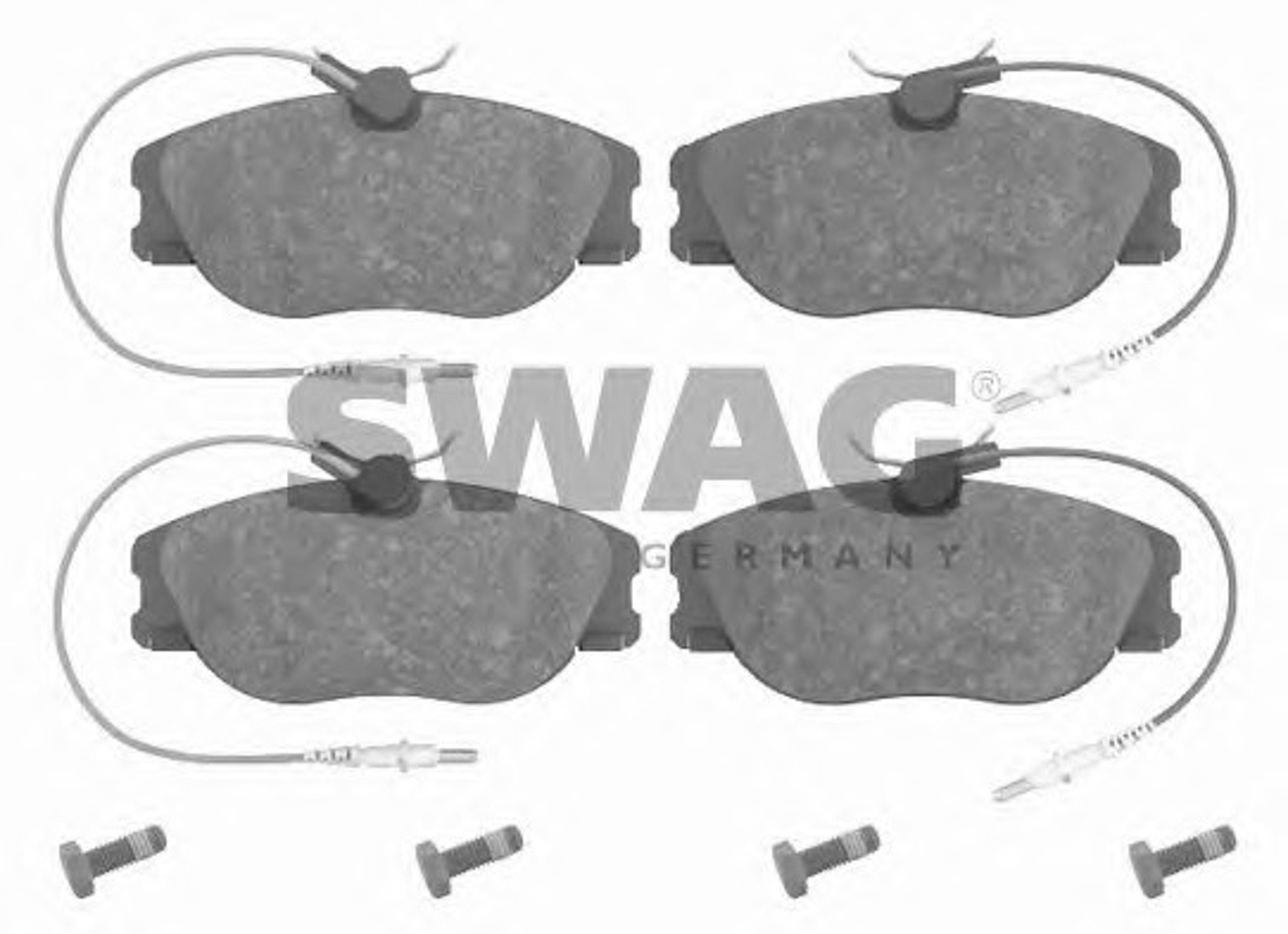 Колодки тормозные дисковые SWAG 62916224