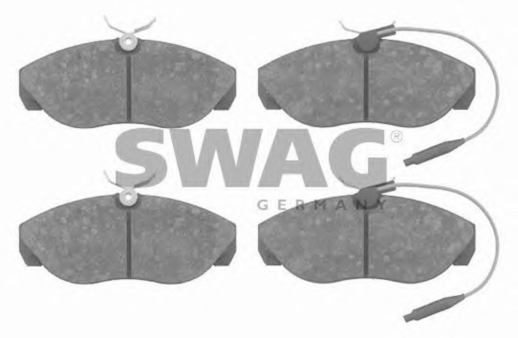 Комплект тормозных колодок дисковый тормоз SWAG 62916240