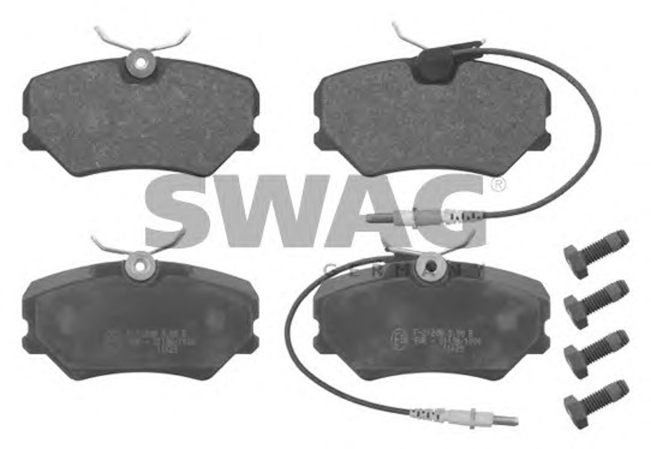 Колодки тормозные дисковые SWAG 62916818
