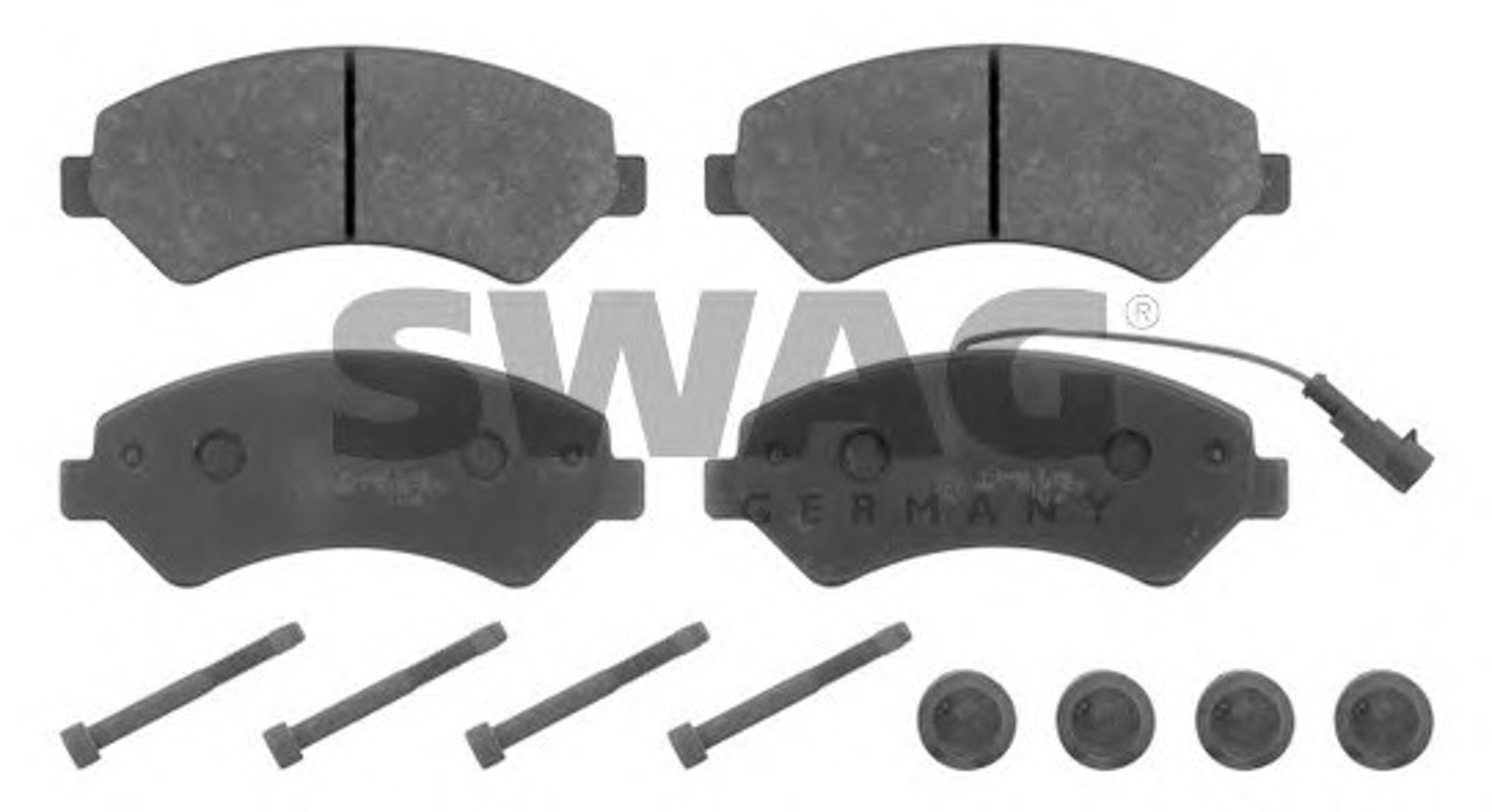 Колодки тормозные дисковые SWAG 62916840